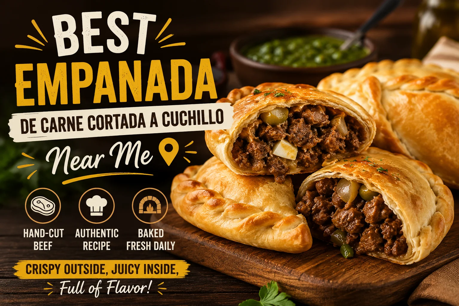 Best Empanada De Carne Cortada a Cuchillo Near Me