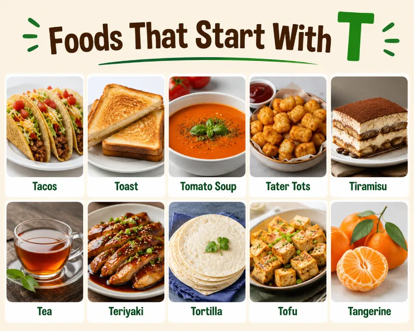 Foods That Start With T
