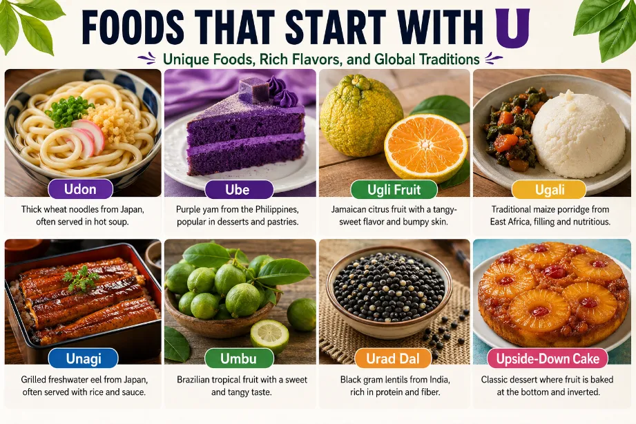 Foods That Start With U