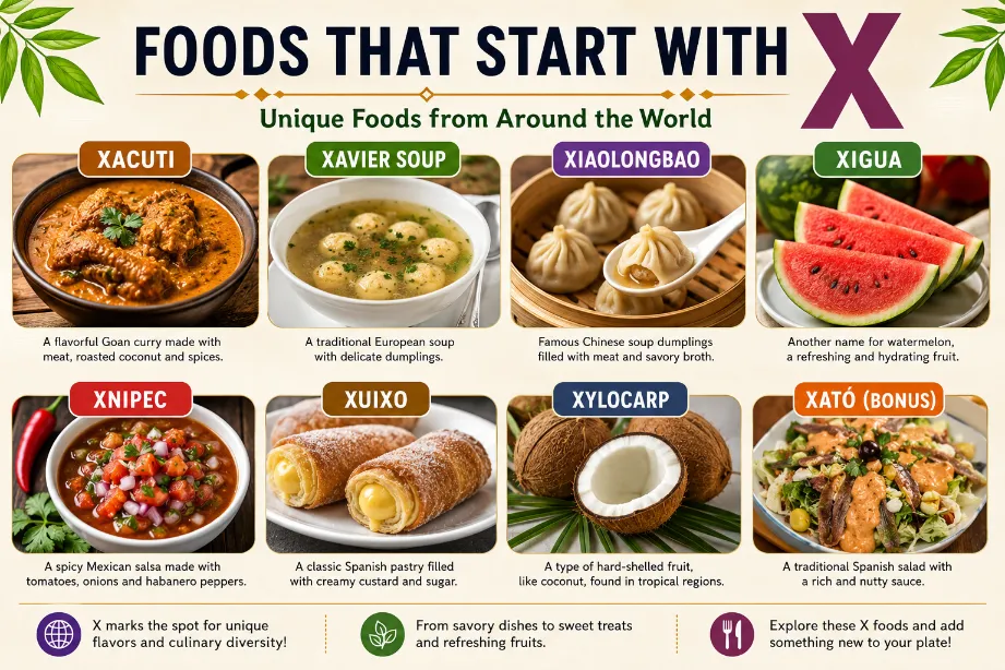 Foods That Start With X