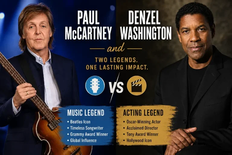 Paul Mccartney and Denzel Washington